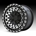 Black Rhino Labyrinth Gloss Black Milled Custom Truck Wheels 3